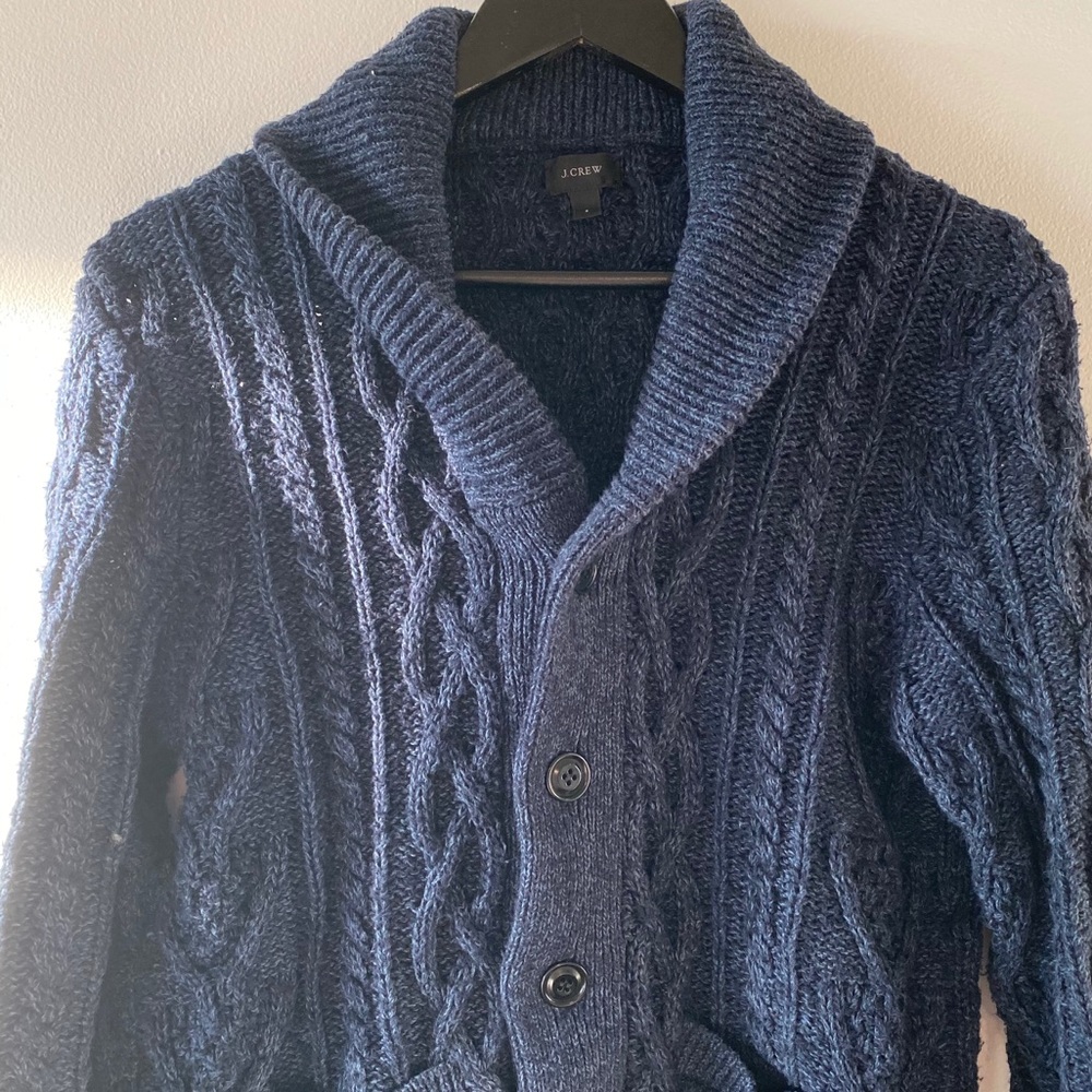 J. Crew Cable Knit Cardigan